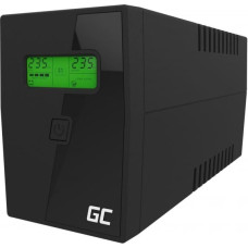 Green Cell UPS01LCD uninterruptible power supply (UPS) Line-Interactive 0.6 kVA 360 W 2 AC outlet(s)