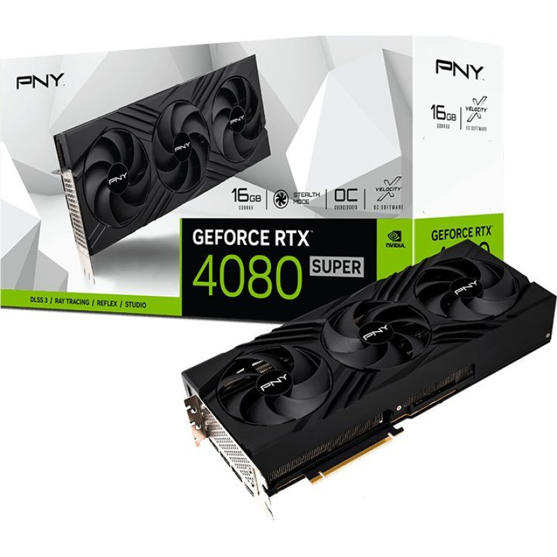 PNY GeForce RTX 4080 SUPER Verto Triple Fan OC 16GB GDDR6X DLSS 3