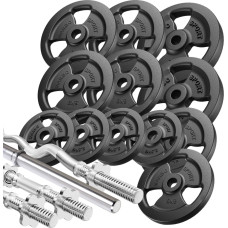 Marbo Sport Pastiprinātu rokturu un svaru komplekts 83 kg - Marbo Sport