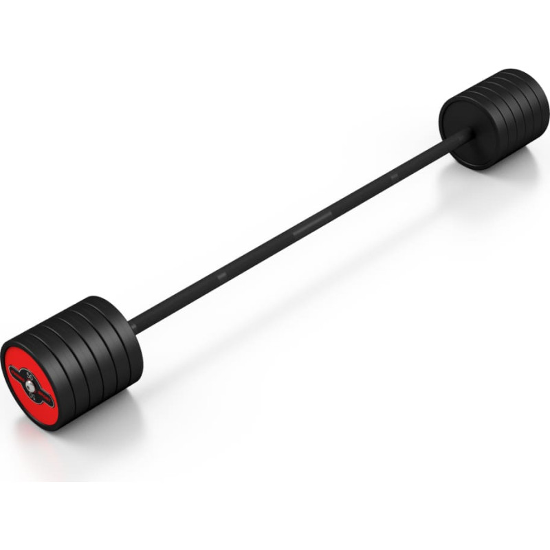 Marbo Sport Gumijots svara stienis ar fiksētu svaru 1 gab. 50 kg - Marbo Sport