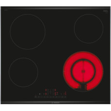 Bosch | PKF675FP2E Series 6 | Hob | Vitroceramic | Number of burners/cooking zones 4 | DirectSelect | Timer | Black