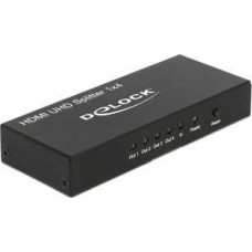 Delock PRZEŁĄCZNIK SPLITTER HDMI 1 NADAJNIK->4 ODBIORNIKI ULTRA HD 4K - 18684