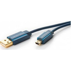 Clicktronic Kabel USB Clicktronic USB-A - miniUSB 3 m Niebieski (70128)