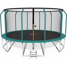 Funfit Trampolina ogrodowa dla dzieci 374cm z siatką zewnętrzną i drabinką