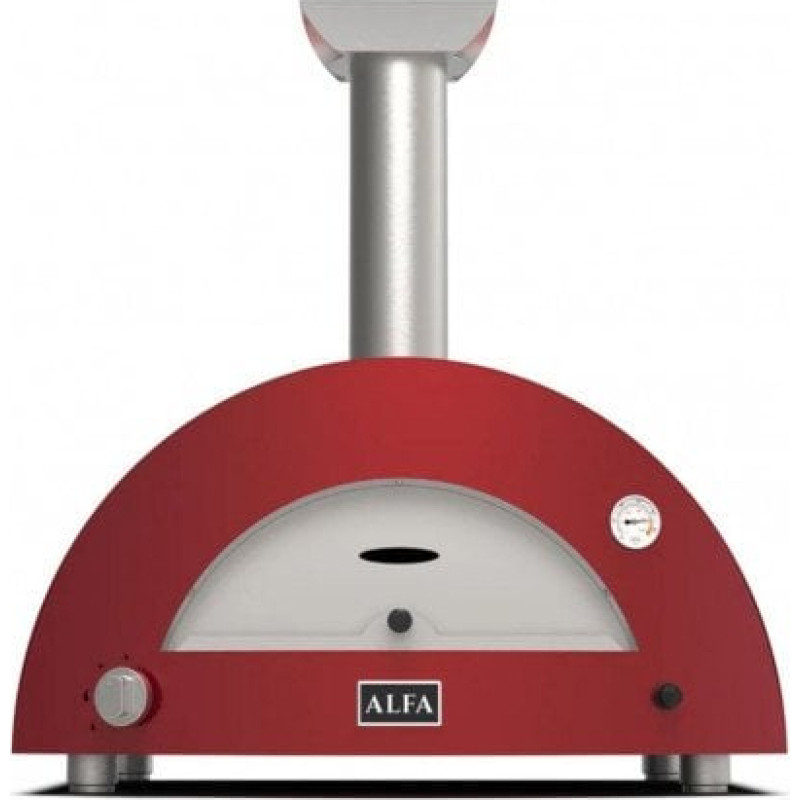 Alfa Forni Moderno 2 Pizze Hybrid-Pizzaofen Antique Red