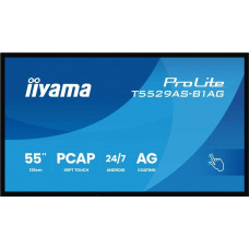 Iiyama Monitor 55 cali T5529AS-B1AG VA,4K,HDMIx2,USB-C,RJ45,2x10W,WiFi, Android 14, Signal FailOver, Whiteboard, iiSignage2 (CMS),  IIYAMA