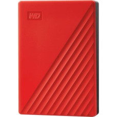 WD Dysk zewnętrzny HDD WD My Passport 4TB Czerwony (WDBPKJ0040BRD-WESN)