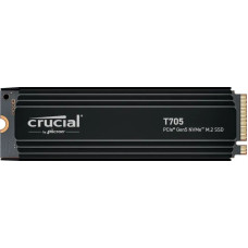 Crucial SSD|CRUCIAL|T705|1TB|M.2|PCIe Gen5|NVMe|Write speed 10200 MBytes/sec|Read speed 13600 MBytes/sec|TBW 600 TB|CT1000T705SSD5