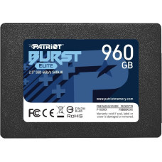 Patriot SSD|PATRIOT|Burst Elite|960GB|SATA 3.0|3D NAND|Write speed 320 MBytes/sec|Read speed 450 MBytes/sec|2,5