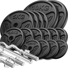 Marbo Sport Pastiprinātu stieņu un plāno svaru komplekts 83 kg - Marbo Sport