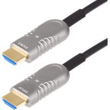 Startech .com 30ft (9.1m) HDMI 2.1 Hybrid Active Optical Cable (AOC), CMP, Plenum Rated, Ultra High Speed HDMI Fiber Optic Cable, 48Gbps, 8K 60Hz/4K 120Hz, HDR10+/FRL/TMDS/eARC - CMP In Wall HDMI 2.1/2.0 Cord (8K-A-30F-HDMI-CABLE) - Ultra High Speed -