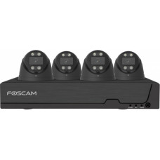 Foscam Fn9108E-T4-2T Black Lan Ip-Zestaw Monitorujący 8-Kanałowy Z 4 Kamerami 3840x2160 Px