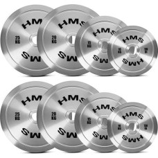 HMS TOS ZESTAW TALERZY OLIMPIJSKICH STALOWYCH KALIBROWANYCH 2 x 10 - 25 KG (140 KG) HMS