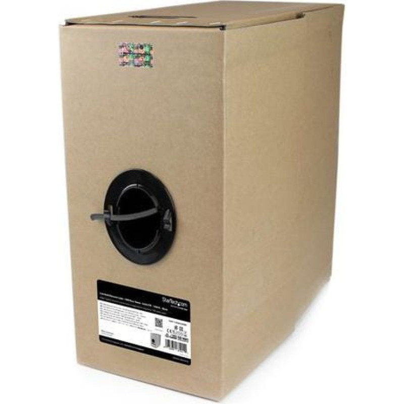 Startech Kabel instalacyjny Cat6, PVC, 305m, czarny (WIR6CMRBK)