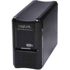 Logilink Hard Drive Enclosure 3.5 SATA USB 3.0 2-Bay Raid Black UA0154