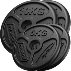 Marbo Sport olimpisko svaru disku komplekts no čuguna 30 kg / 2 x 10 kg + 2 x 5 kg