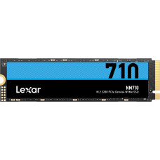 Lexar SSD|LEXAR|NM710|500GB|M.2|PCIe Gen4|NVMe|Write speed 2600 MBytes/sec|Read speed 5000 MBytes/sec|2.45mm|TBW 300 TB|MTBF 1500000 hours|LNM710X500G-RNNNG