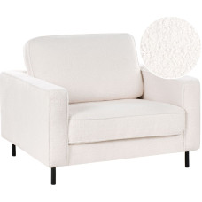 Beliani Fotel SAVALEN Boucle Biały