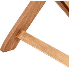 Beliani Zestaw 2 krzeseł ogrodowych z poduszkami MAUI II Drewno akacjowe Niebieski