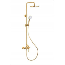 Noname 5036-910-31 / KFA / MOZA / MOZA DESZCZOWNIA Z BATERIĄ NATRYTKOWĄ MIESZACZOWĄ, BRUSHED GOLD/