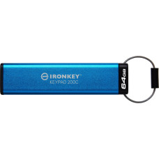 Kingston Pendrive Kingston Kingston IronKey Keypad 200 64GB USB-C AES Encrypted