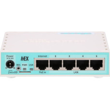 Mikrotik RB750GR3 wired router Gigabit Ethernet Turquoise, White