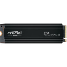 Crucial SSD|CRUCIAL|T705|4TB|M.2|PCIe Gen5|NVMe|Write speed 12600 MBytes/sec|Read speed 14100 MBytes/sec|TBW 2400 TB|CT4000T705SSD5