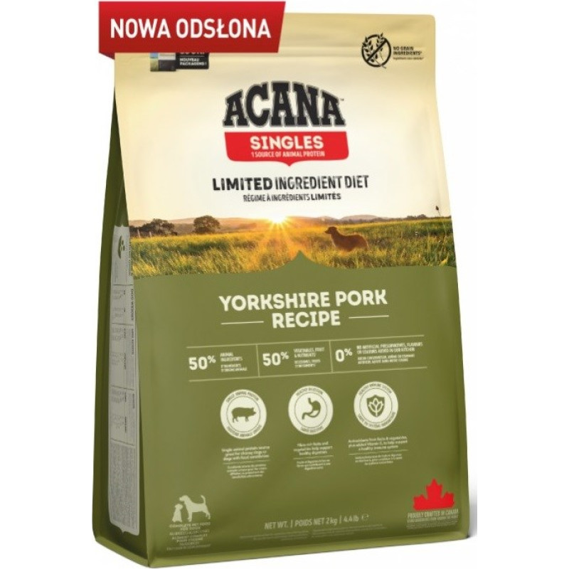 Acana Singles Yorkshire Pork - dry dog food - 11,4kg