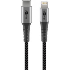 Goobay Kabel USB Goobay USB-A - Lightning 1 m Srebrny (49271)