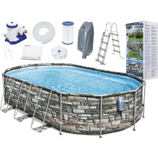 Bestway Basen stelażowy Power Steel 610x366cm 10w1 (56719)