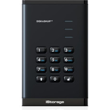 Istorage diskAshur3 HDD zewnętrzny dysk twarde 1 TB USB Type-C 3.2 Gen 1 (3.1 Gen 1) Czarny