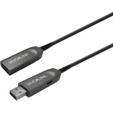 Vivolink Kabel USB VivoLink USB-A - USB-A 50 m Czarny (PROUSB3AAF50)