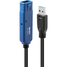Lindy Kabel USB Lindy USB-A - USB-A 20 m Czarny (43361)