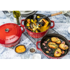 Zwilling Staub La Cocotte Round Cast iron Casserole baking dish -- SET OF 3 PIECES