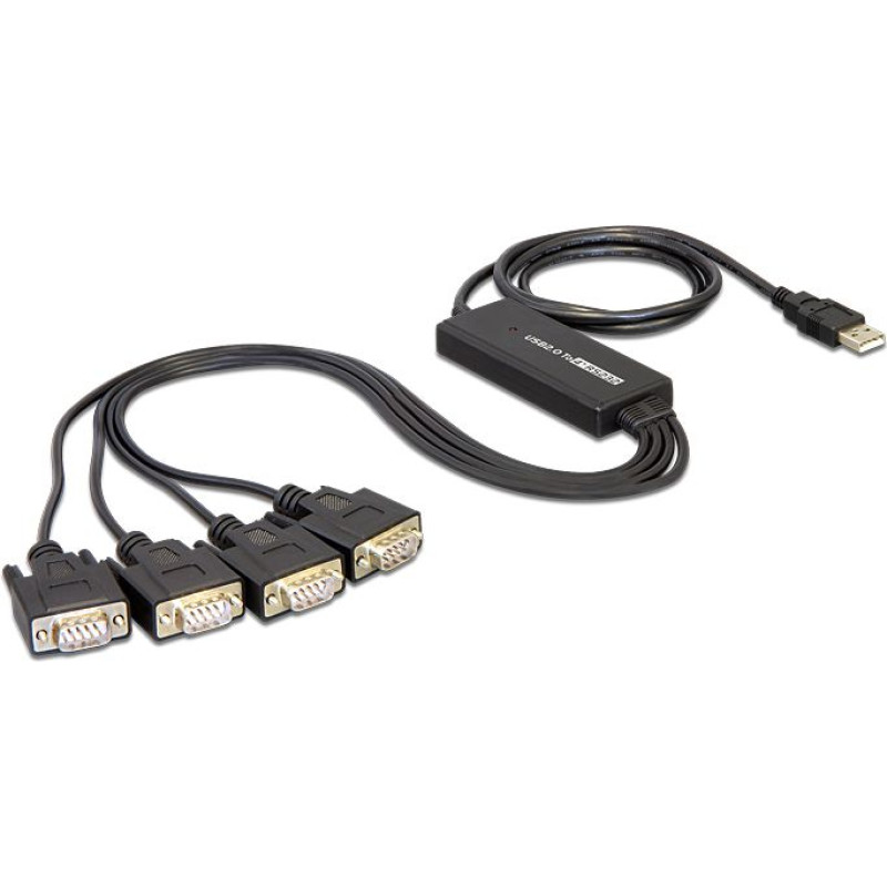 Delock Kabel USB Delock USB-A - RS-232 1.4 m Czarny (61887)