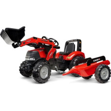 Falk FALK Traktor Case na Pedały z Łyżką i Przyczepką Czerwony od 3 Lat