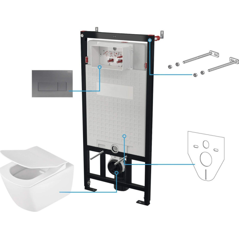 Deante Zestaw WC podtynkowy 6 w 1