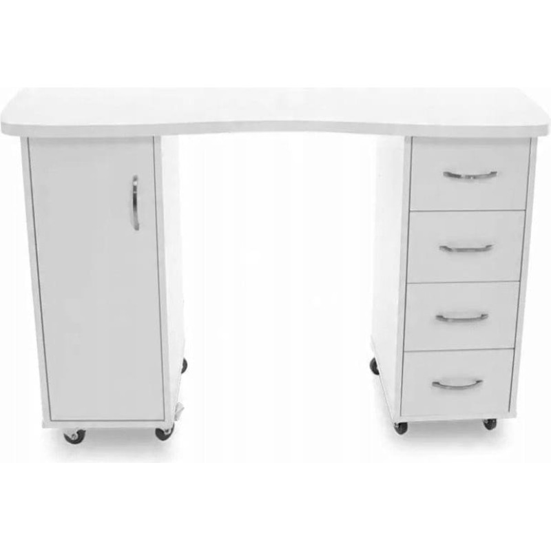 Activeshop Biurko 2027 białe dwie szafki