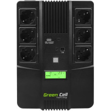 Green Cell UPS06 uninterruptible power supply (UPS) Line-Interactive 600 VA 360 W 6 AC outlet(s)