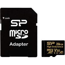 Silicon Power mälukaart microSDXC 256GB High Endurance + adapter