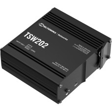 Teltonika TSW202 | Switch | 8x RJ45 1000Mb/s, 2x SFP, 2-pin DC. L2, zarządzalny