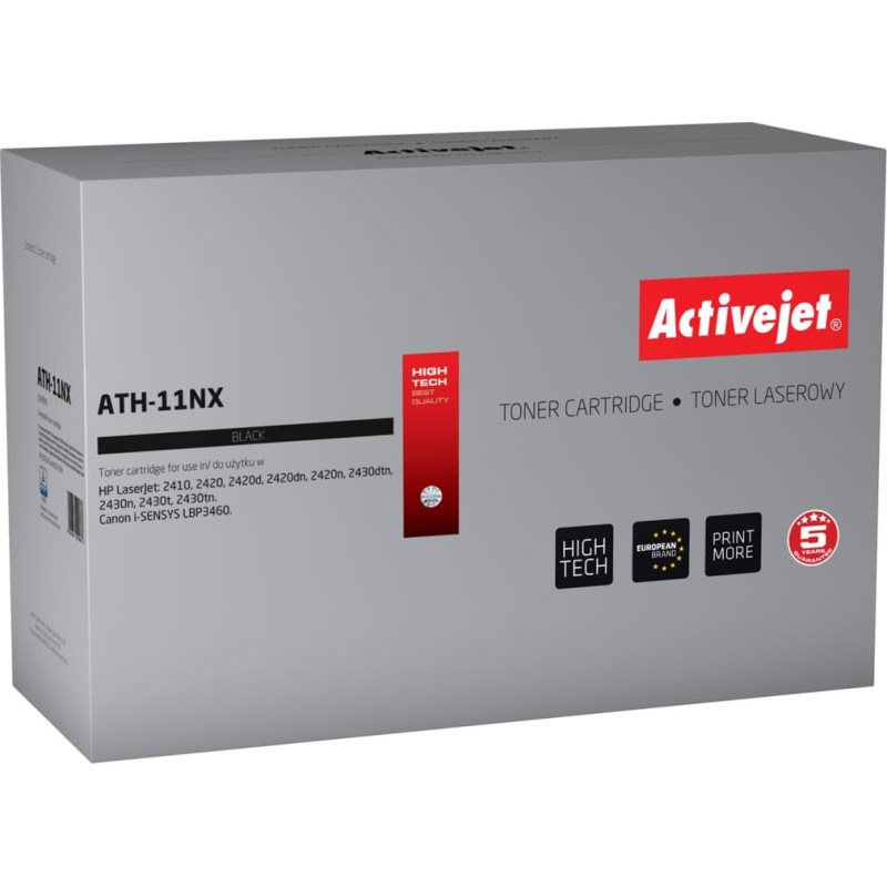 Activejet ATH-11NX Toner (replacement for HP 11X Q6511X, Canon CRG-710H; Supreme; 13500 pages; black)