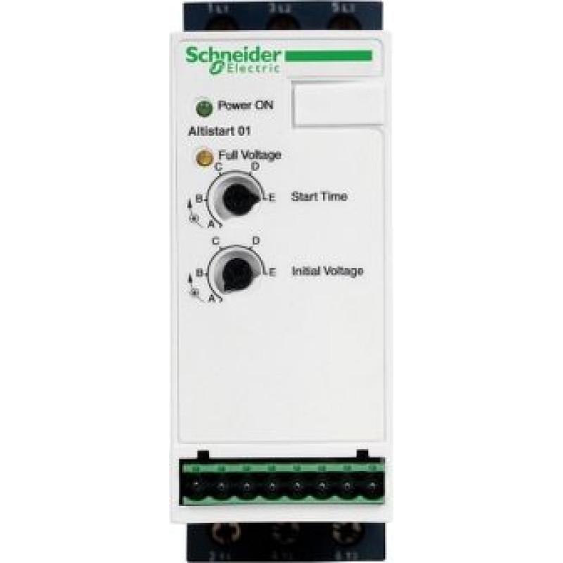 Schneider Electric Softstart 1/3-fazowy 110-480V 12A 1,5/2,2/5,5kW 230400V Altistart (ATS01N112FT)