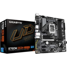Gigabyte B760M DS3H GEN5 Motherboard - Supports Intel Core 14th Gen CPUs, 6+2+1 Phases Digital VRM, up to 5600MHz DDR5, 2xPCIe 4.0 M.2, 2.5GbE LAN, USB 3.2 Gen2