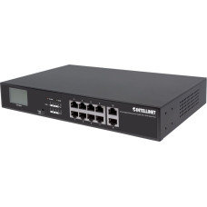 Intellinet Network Solutions Switch Intellinet Network Solutions GIGA 8x POE+ 130W + 2x RJ45 UpLink, LCD (561303)