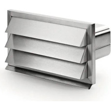 Poujoulat NABER COMPAIR flow 150 External blind 222 x 89 mm. - Stainless Steel