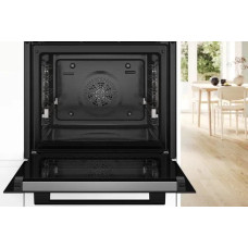 Bosch 71 L pirolitiska tirisana melna - Iebuvejama elektriska cepeskrasns HBG378AB3 (4242005464845)