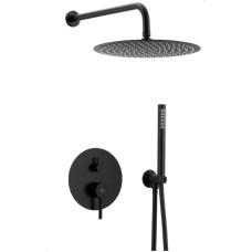 KFA Zestaw prysznicowy KFA Zestaw natryskowy Moza PODTYNKOWY Z BATERIĄ 3 FUNKCYJNĄ, CZARNA (5039-501-81)