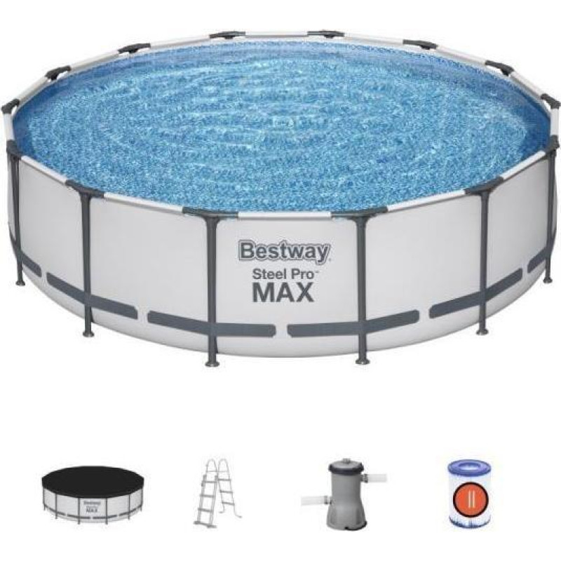 Bestway Basen stalażowy Pro Steel MAX 427x107cm 56950 BESTWAY