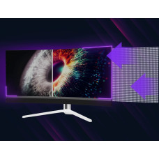 Lorgar 34MP1, UWQHD MiniLED Gaming Monitor Pro, 34'' (3440*1440) VA curved monitor, black/milky grey